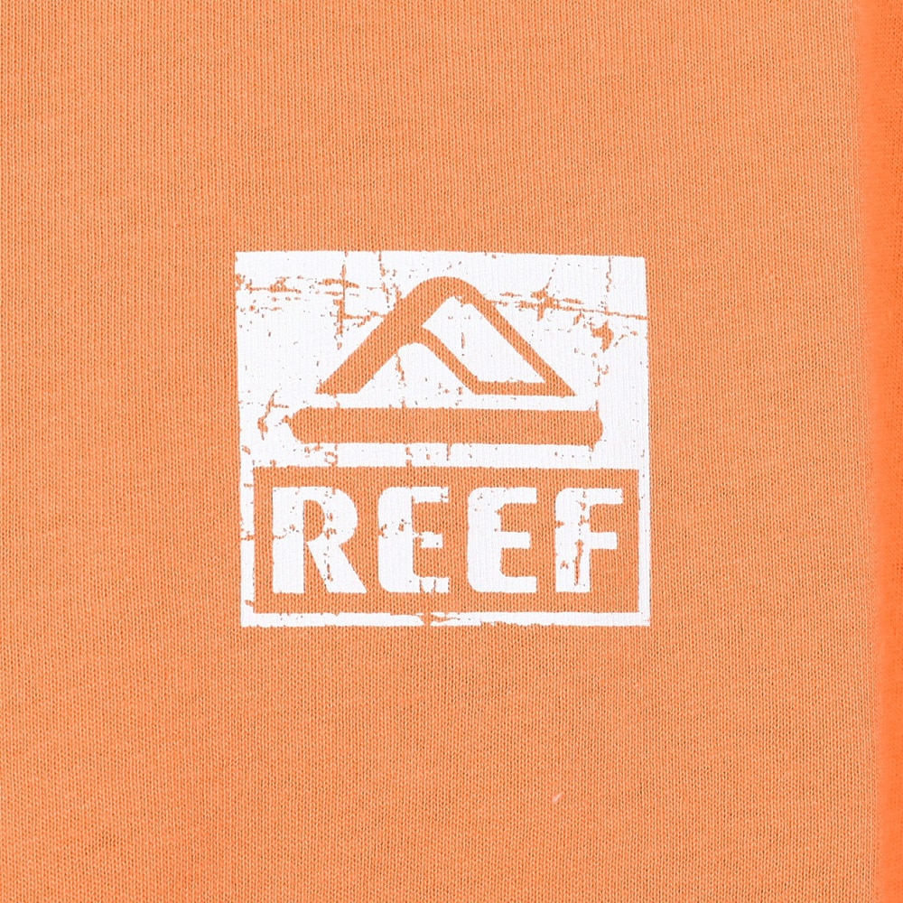 リーフ（REEF）（メンズ）スクエアロゴ半袖Tシャツ RFTEM2412-ORG