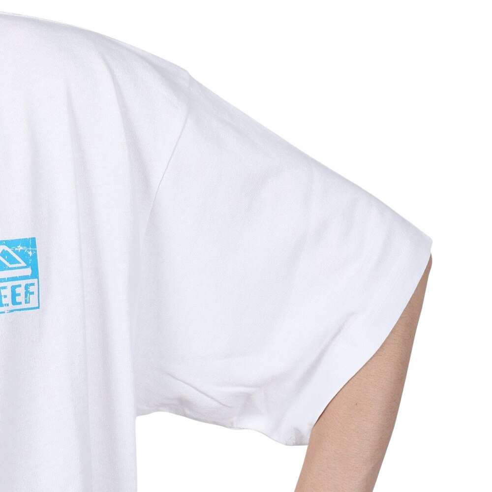 リーフ（REEF）（メンズ）スクエアロゴ半袖Tシャツ RFTEM2412-WT/BL
