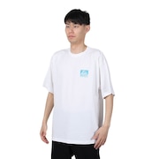 リーフ（REEF）（メンズ）スクエアロゴ半袖Tシャツ RFTEM2412-WT/BL