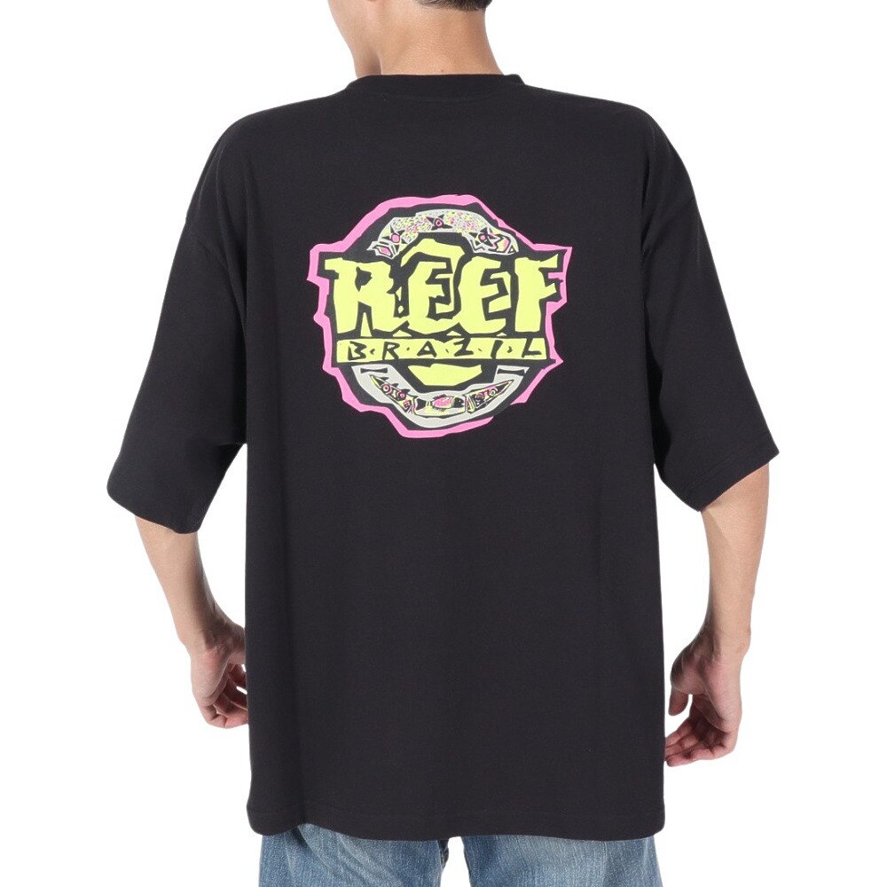 リーフ（REEF）（メンズ）80S BRASIL ショートスリーブ Tシャツ RFTEM2414-BLK