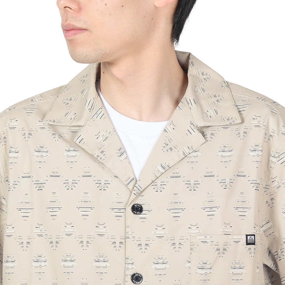 リーフ（REEF）（メンズ）COLLAR 半袖シャツ RFWSM2401-BEG