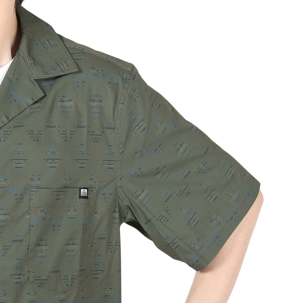 リーフ（REEF）（メンズ）COLLAR 半袖シャツ RFWSM2401-OLV
