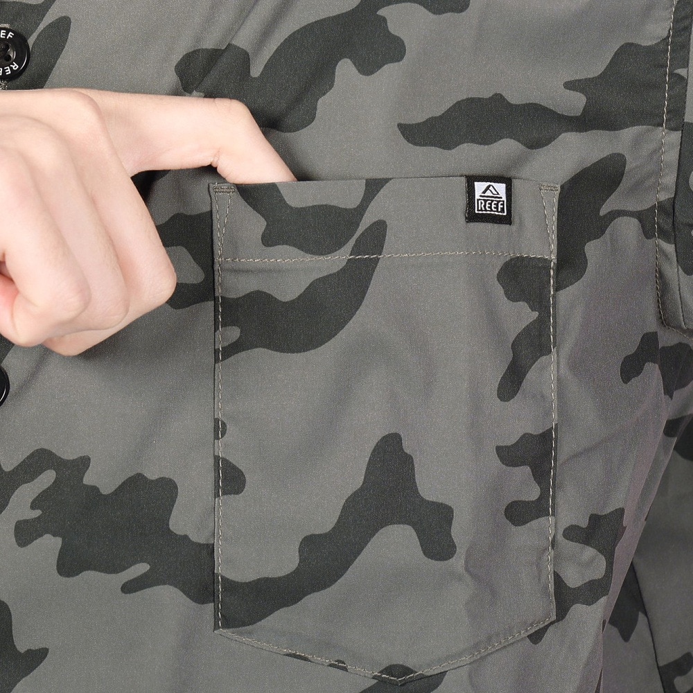 リーフ（REEF）（メンズ）COLLAR 半袖シャツ RFWSM2402-C.GRY