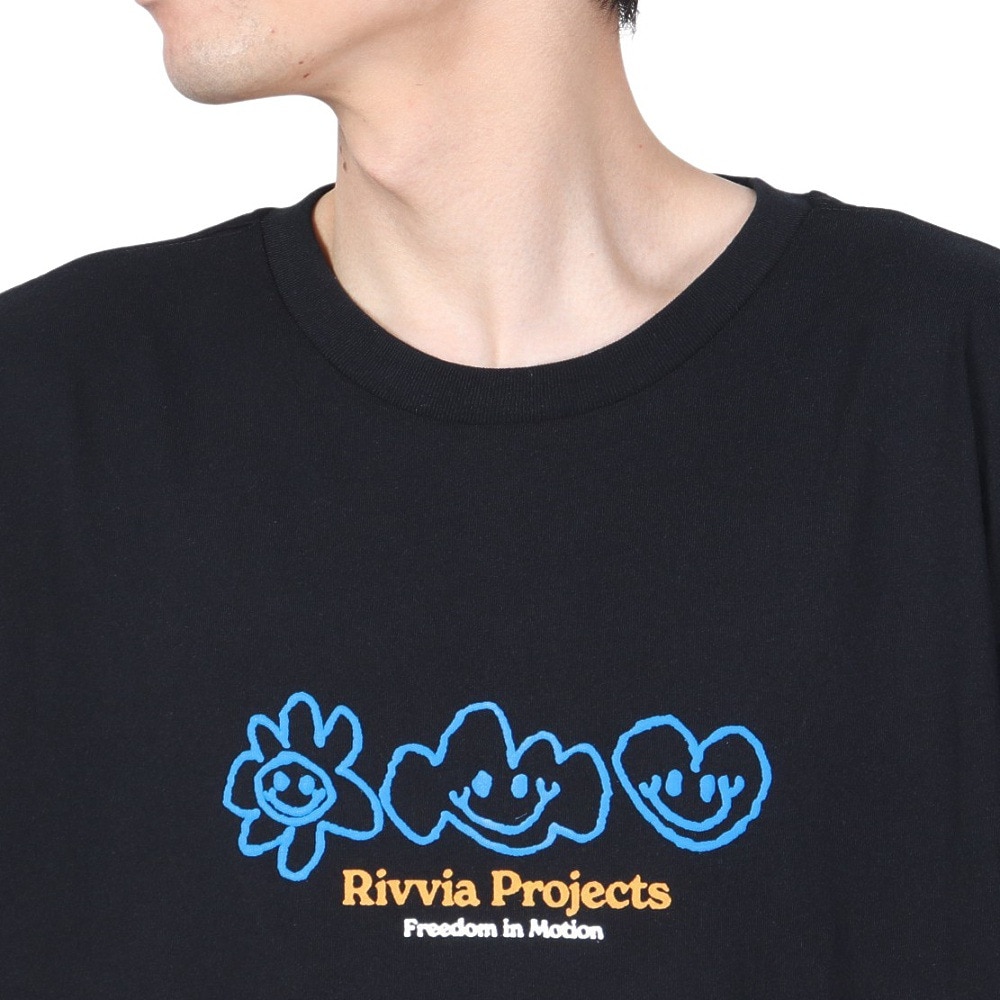 リヴィアプロジェクツ（Rivvia Projectu）（メンズ）SCRIBBLE Tシャツ RTE-24212BLK