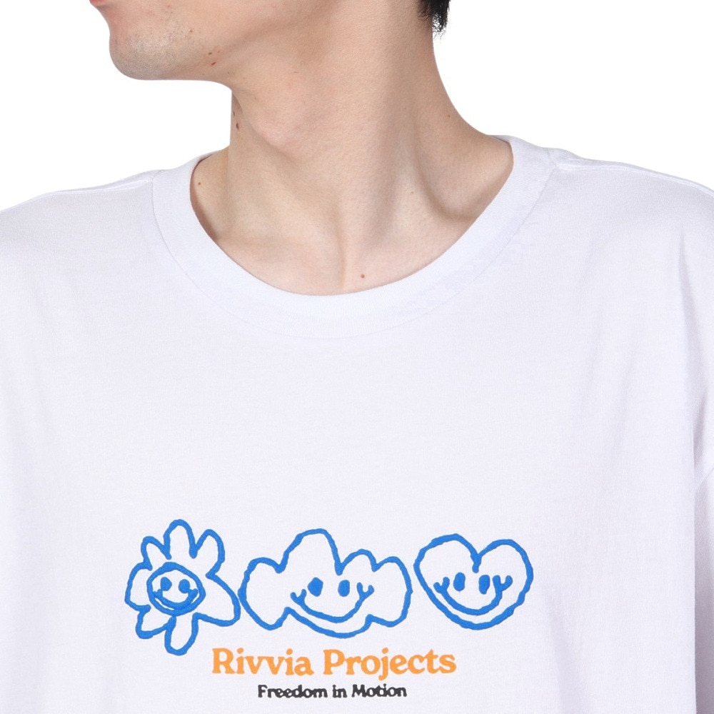リヴィアプロジェクツ（Rivvia Projectu）（メンズ）SCRIBBLE Tシャツ RTE-24212WHT