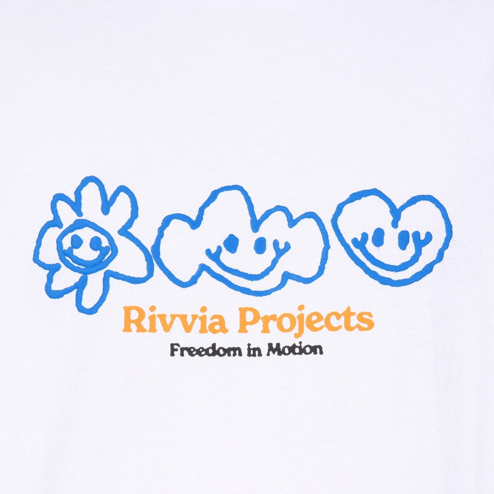 リヴィアプロジェクツ（Rivvia Projectu）（メンズ）SCRIBBLE Tシャツ RTE-24212WHT