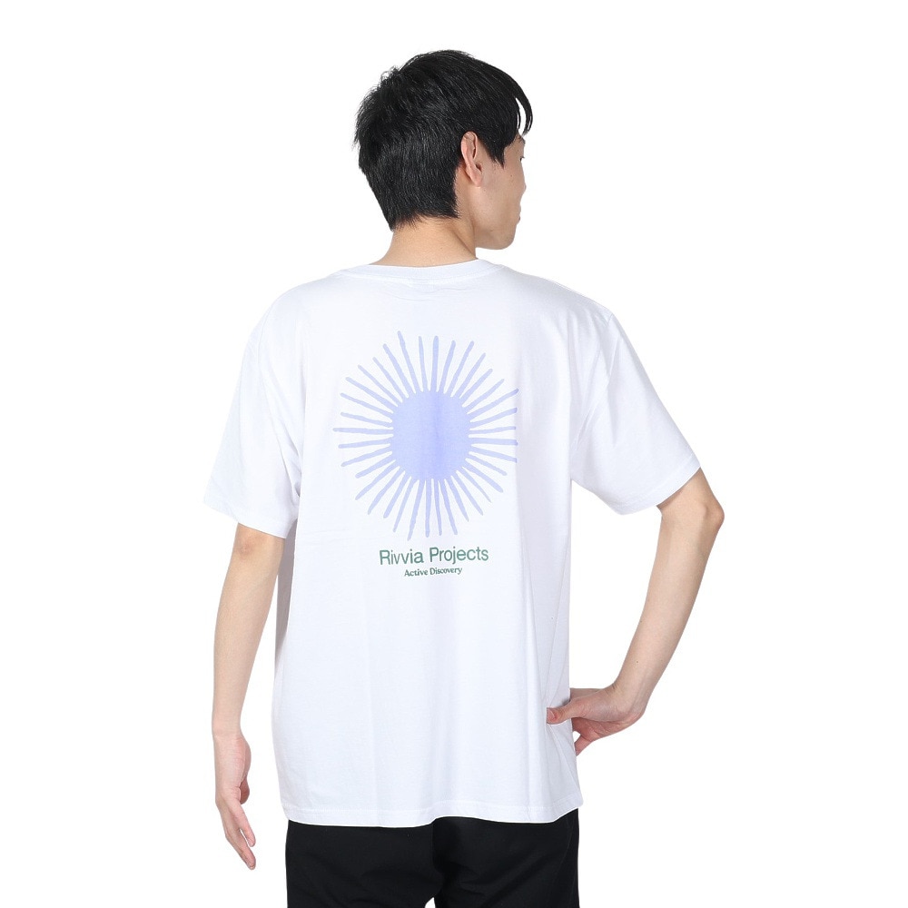 リヴィアプロジェクツ（Rivvia Projectu）（メンズ）DIGITAL Tシャツ RTE-24125-WHT