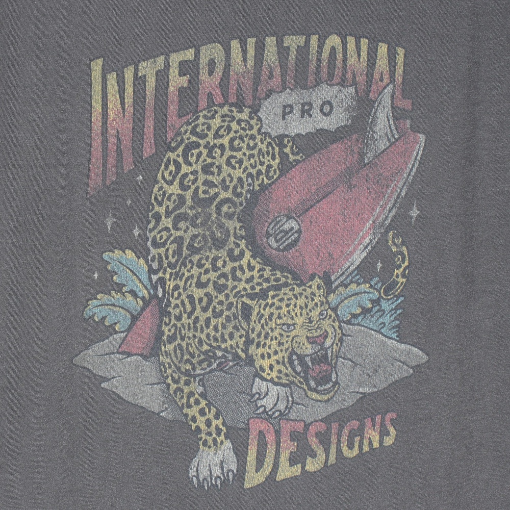 IPD（IPD）（メンズ）レオパード ショートスリーブ Tシャツ IPDSSLP-717-C.GRY