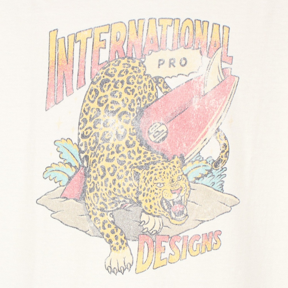 IPD（IPD）（メンズ）レオパード ショートスリーブ Tシャツ IPDSSLP-717-CRM