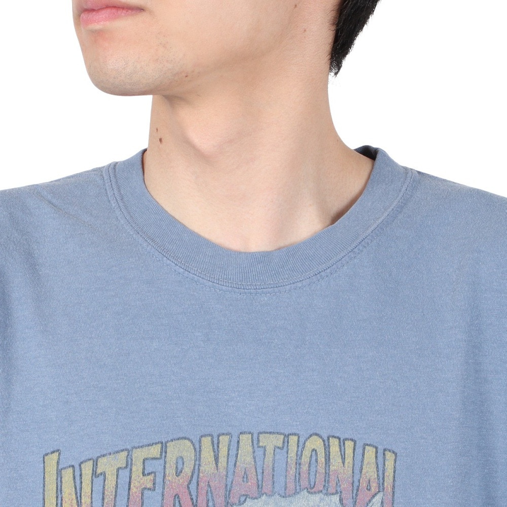IPD（IPD）（メンズ）レオパード ショートスリーブ Tシャツ IPDSSLP-717-D.BLU