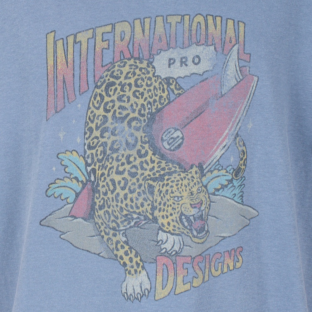 IPD（IPD）（メンズ）レオパード ショートスリーブ Tシャツ IPDSSLP-717-D.BLU
