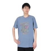 (メンズ)レオパード ショートスリーブ Tシャツ IPDSSLP-717-D.BLU