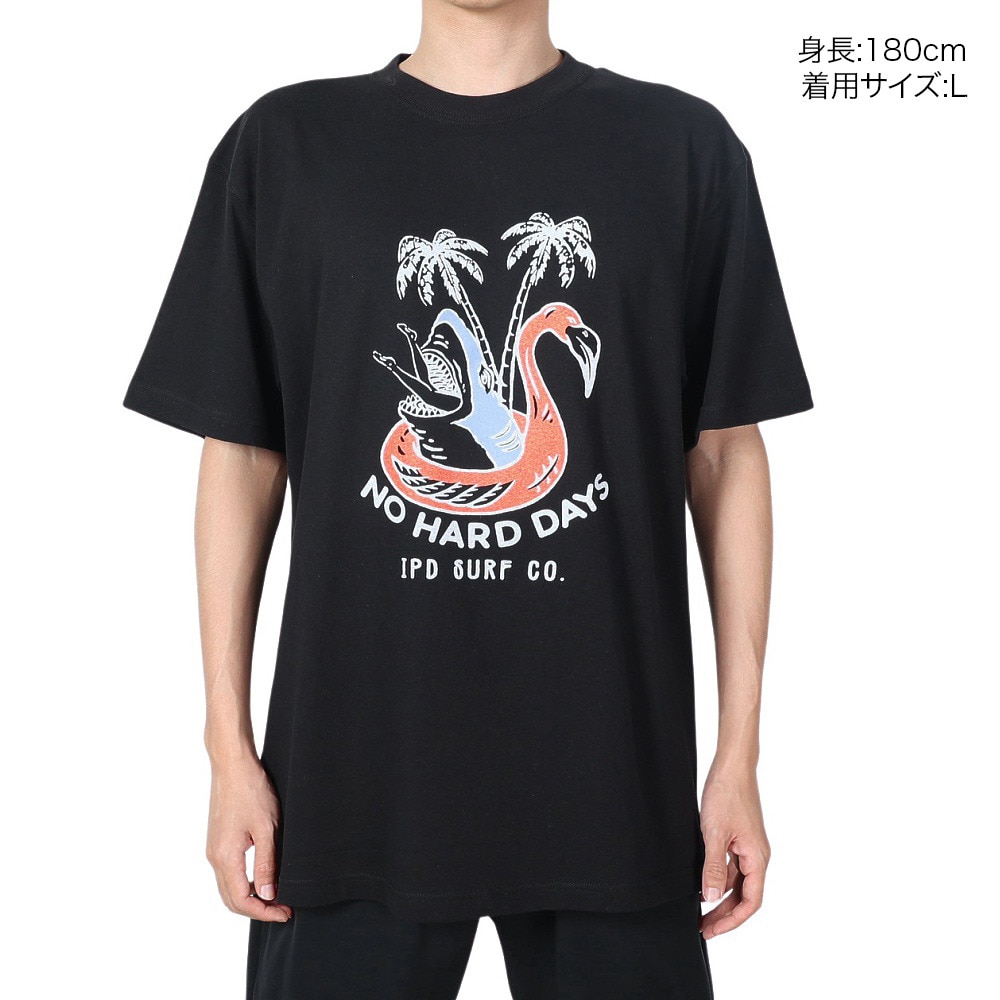 IPD（IPD）（メンズ）NO HARD DAYS 半袖Tシャツ IPDSSNB-711-BLK