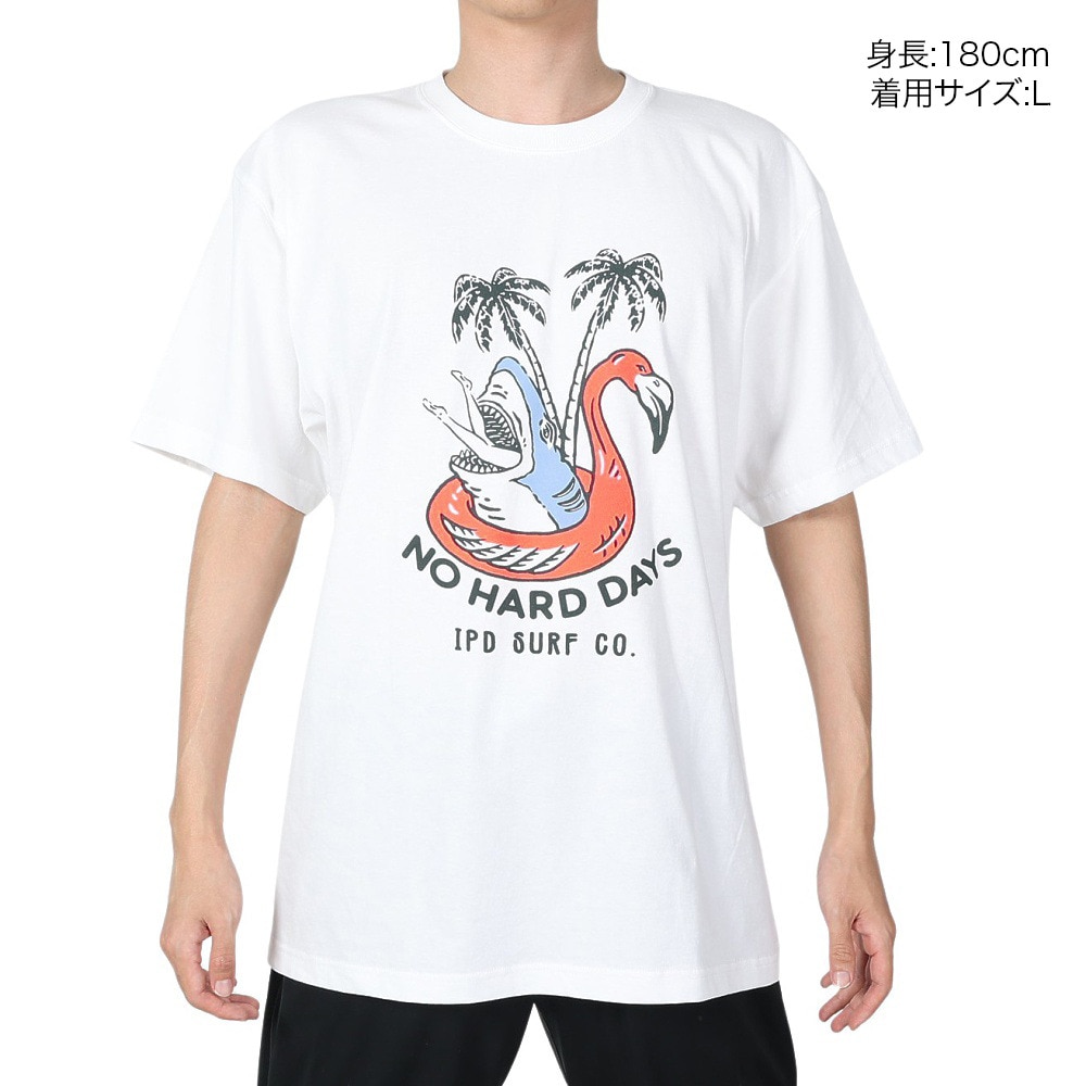 IPD（IPD）（メンズ）NO HARD DAYS 半袖Tシャツ IPDSSNB-711-WHT