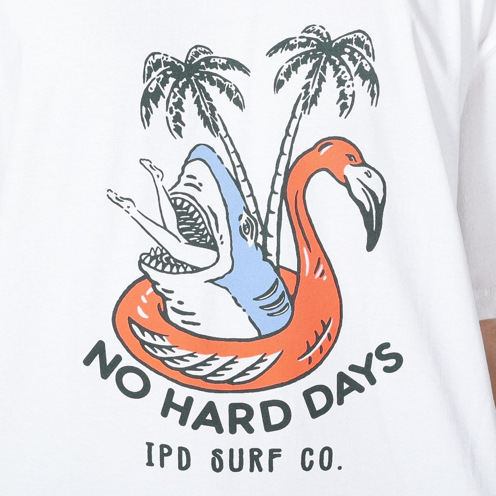 IPD（IPD）（メンズ）NO HARD DAYS 半袖Tシャツ IPDSSNB-711-WHT