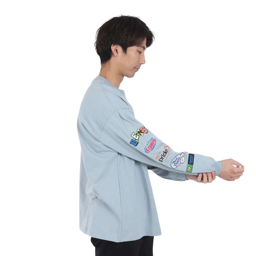 ベンデイビス（BEN DAVIS）（メンズ）ファンキー スリーブ長袖Tシャツ 24380032-PBL