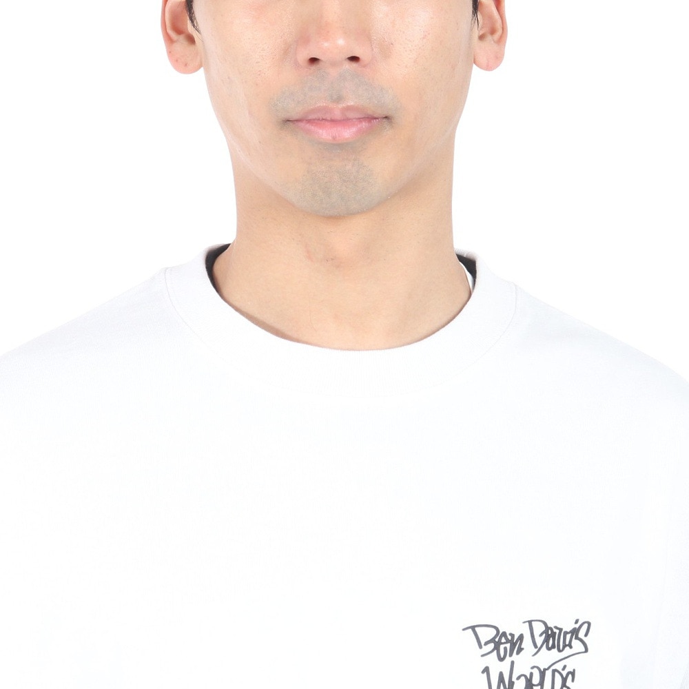 ベンデイビス（BEN DAVIS）（メンズ）レイヤードTシャツ カットハウス 24380036-WHT