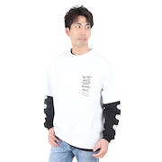 ベンデイビス（BEN DAVIS）（メンズ）レイヤードTシャツ カットハウス 24380036-WHT