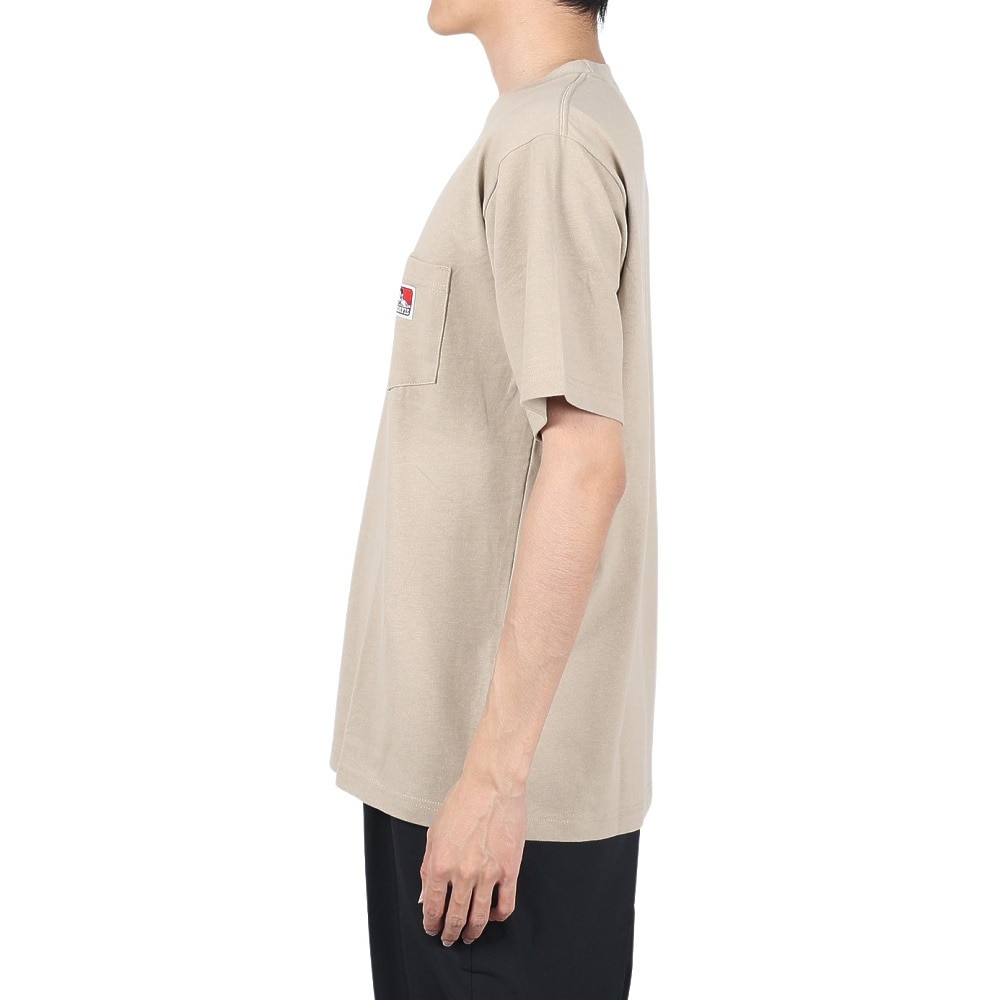 ベンデイビス（BEN DAVIS）（メンズ）半袖シャツ ピスポケットTシャツ 23580000-BEI