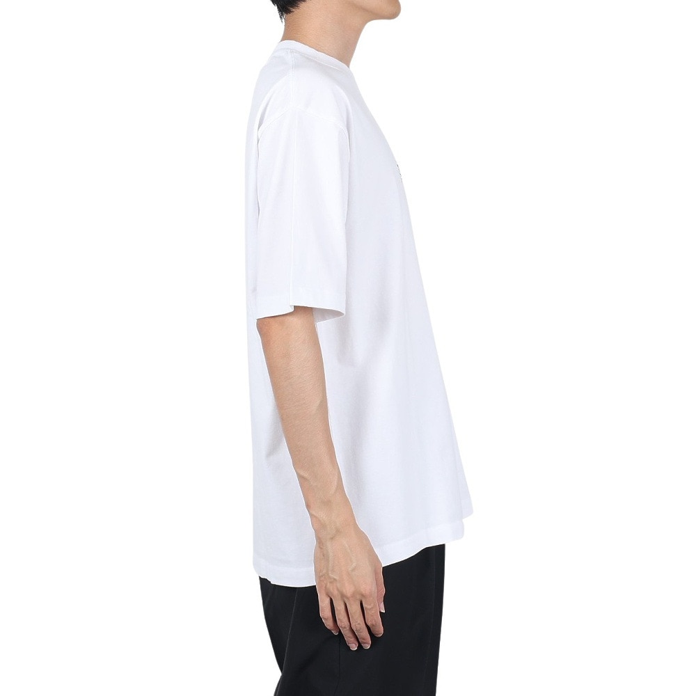 ベンデイビス（BEN DAVIS）（メンズ）Tシャツ 半袖 ブリーチ加工 ピスネーム ビッグ半袖Tシャツ ワンポイント シンプル 白 ホワイト綿100% 24580003-WHT