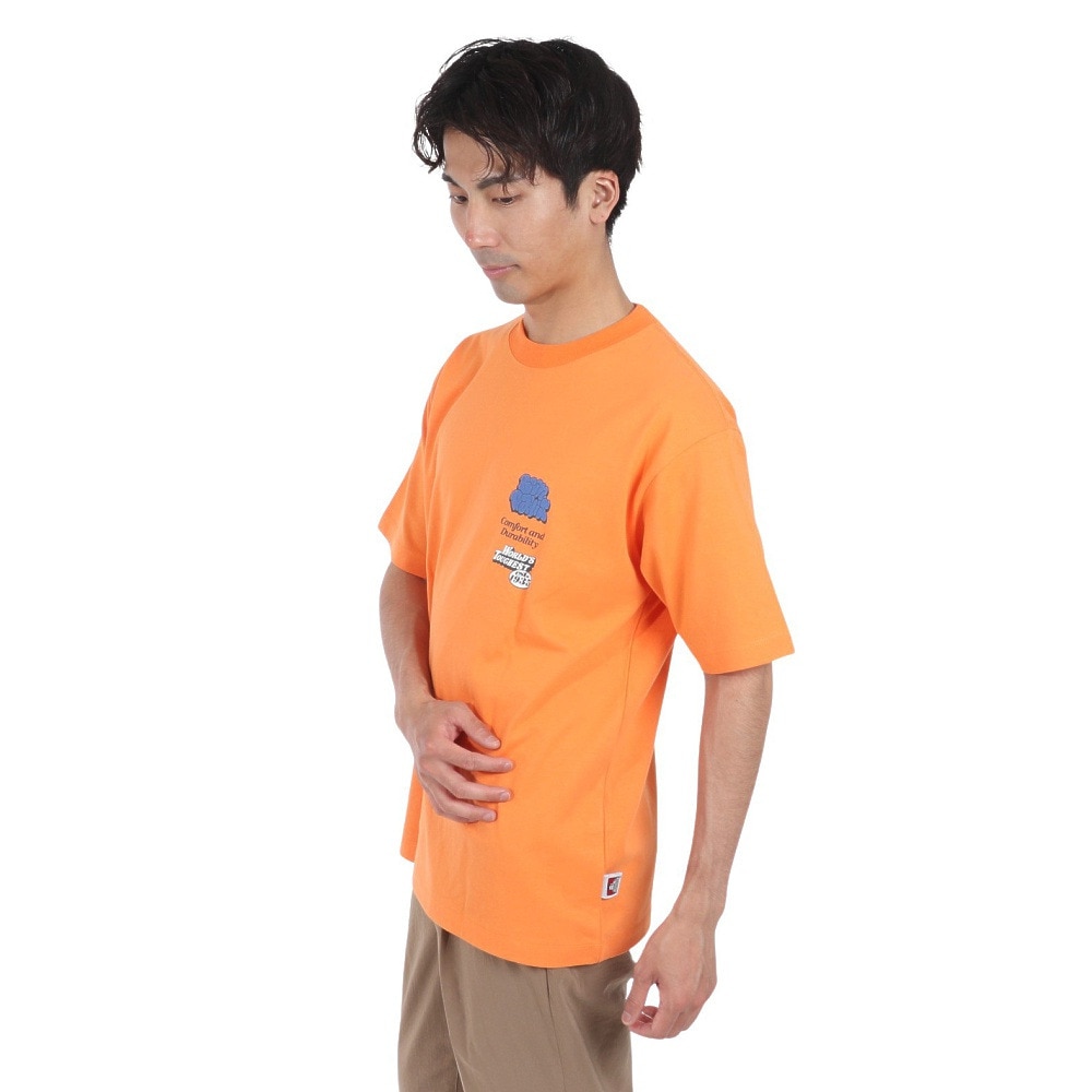 ベンデイビス（BEN DAVIS）（メンズ）オーバーラップ 半袖 Tシャツ 24580018-ORG