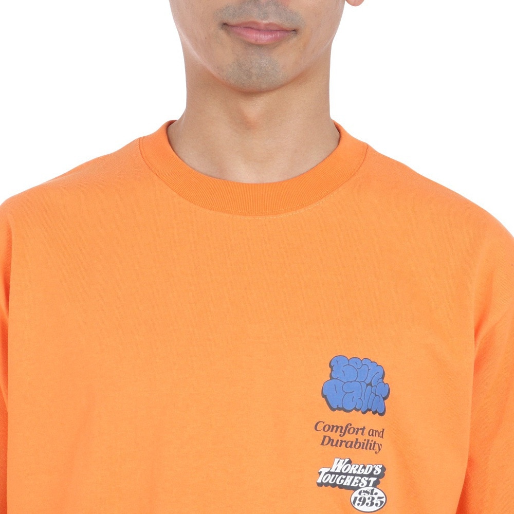 ベンデイビス（BEN DAVIS）（メンズ）オーバーラップ 半袖 Tシャツ 24580018-ORG