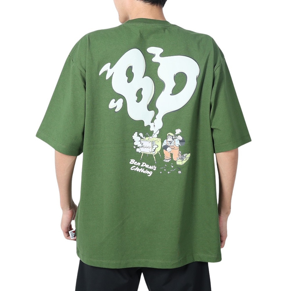 ベンデイビス（BEN DAVIS）（メンズ）スモーキング テレビ 半袖Tシャツ 24580024-FGR