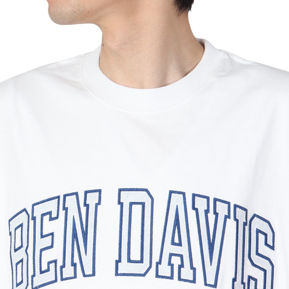 ベンデイビス（BEN DAVIS）（メンズ）アーチロゴ 半袖Tシャツ 24580035-WHT