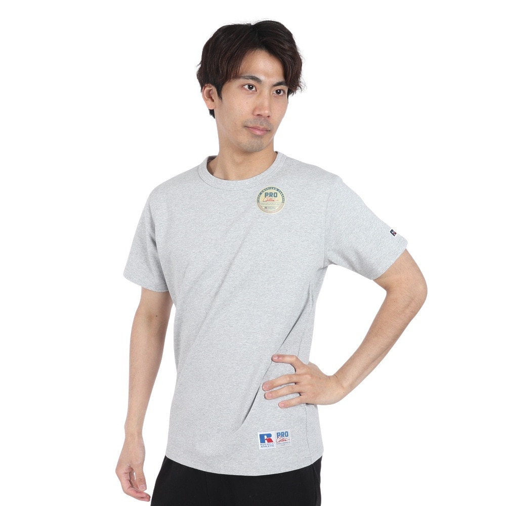 ラッセル（RUSSELL）（メンズ）PRO Cotton REG 半袖Tシャツ RBM24S0003 MGRY