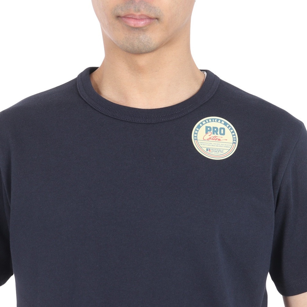 ラッセル（RUSSELL）（メンズ）PRO Cotton REG 半袖Tシャツ RBM24S0003 NVY