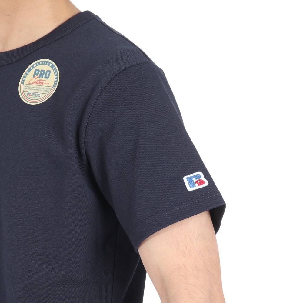 ラッセル（RUSSELL）（メンズ）PRO Cotton REG 半袖Tシャツ RBM24S0003 NVY