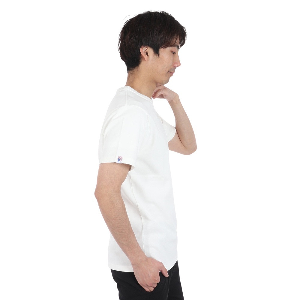 ラッセル（RUSSELL）（メンズ）PRO Cotton REG 半袖Tシャツ RBM24S0003 WHT
