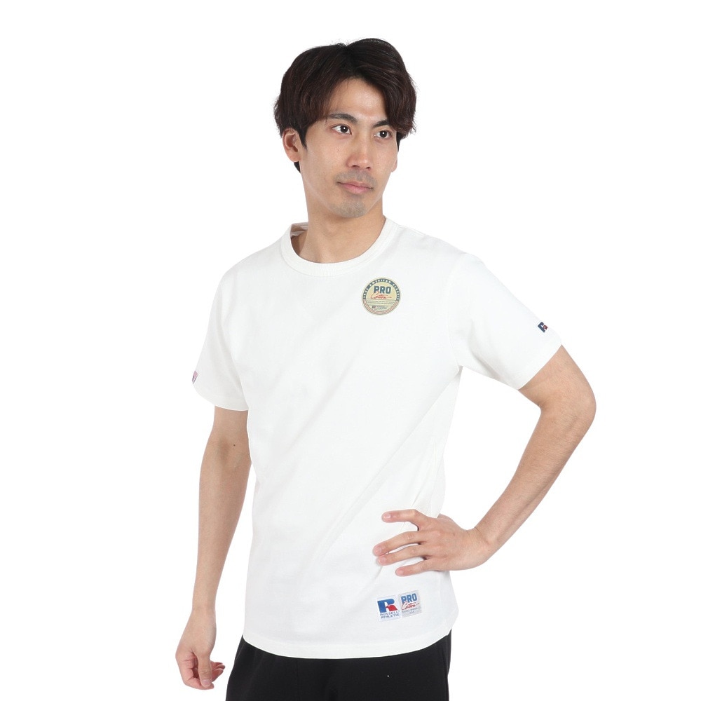 ラッセル（RUSSELL）（メンズ）PRO Cotton REG 半袖Tシャツ RBM24S0003 WHT