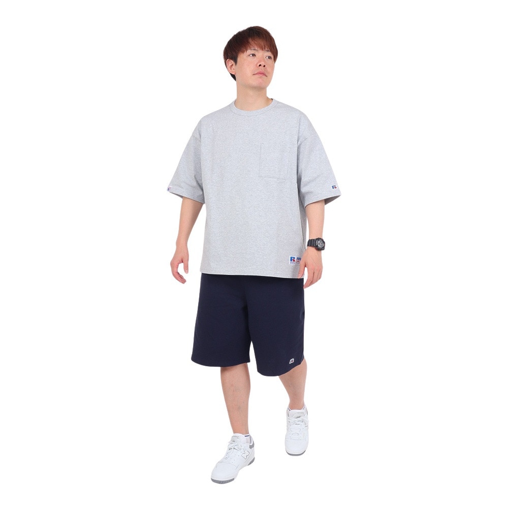 ラッセル（RUSSELL）（メンズ）PRO Cotton 半袖ポケット付Tシャツ RBM24S0004 MGRY