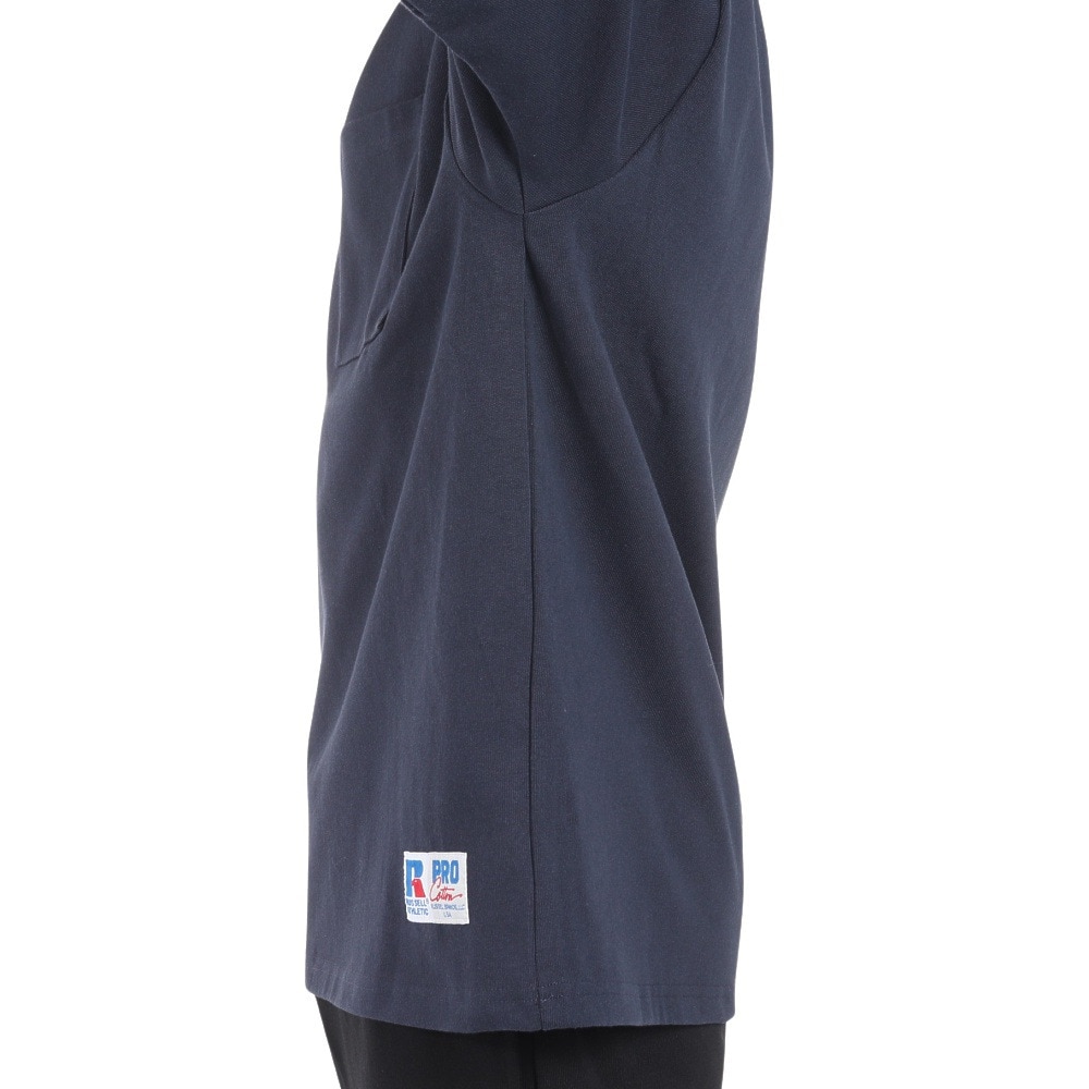 ラッセル（RUSSELL）（メンズ）PRO Cotton 半袖ポケット付Tシャツ RBM24S0004 NVY