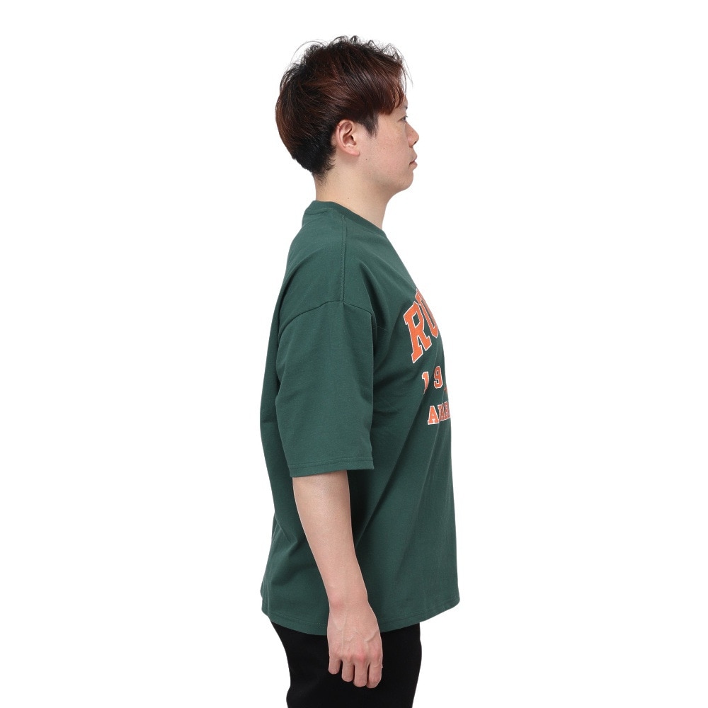 ラッセル（RUSSELL）（メンズ）16/-OEカレッジ 半袖Tシャツ RBM24S0006 DGRN