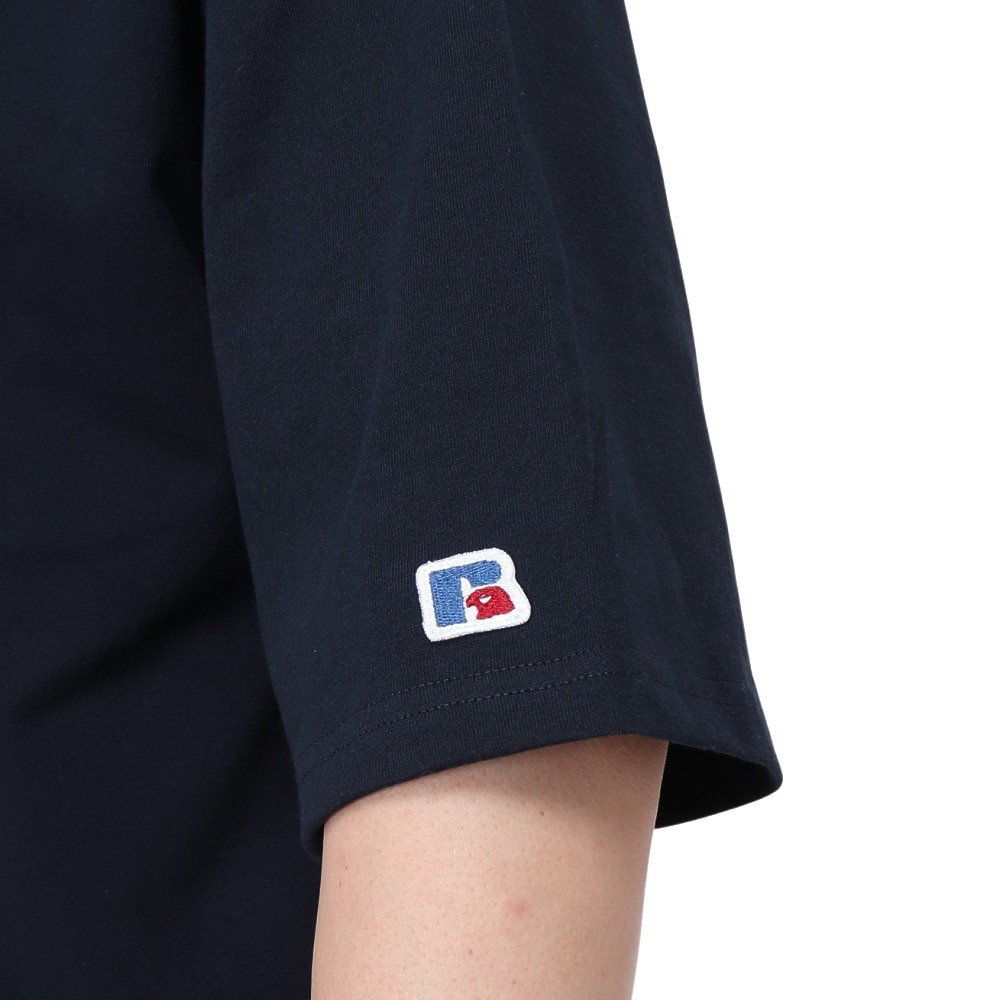 ラッセル（RUSSELL）（メンズ）16/-OEカレッジ 半袖Tシャツ RBM24S0006 NVY