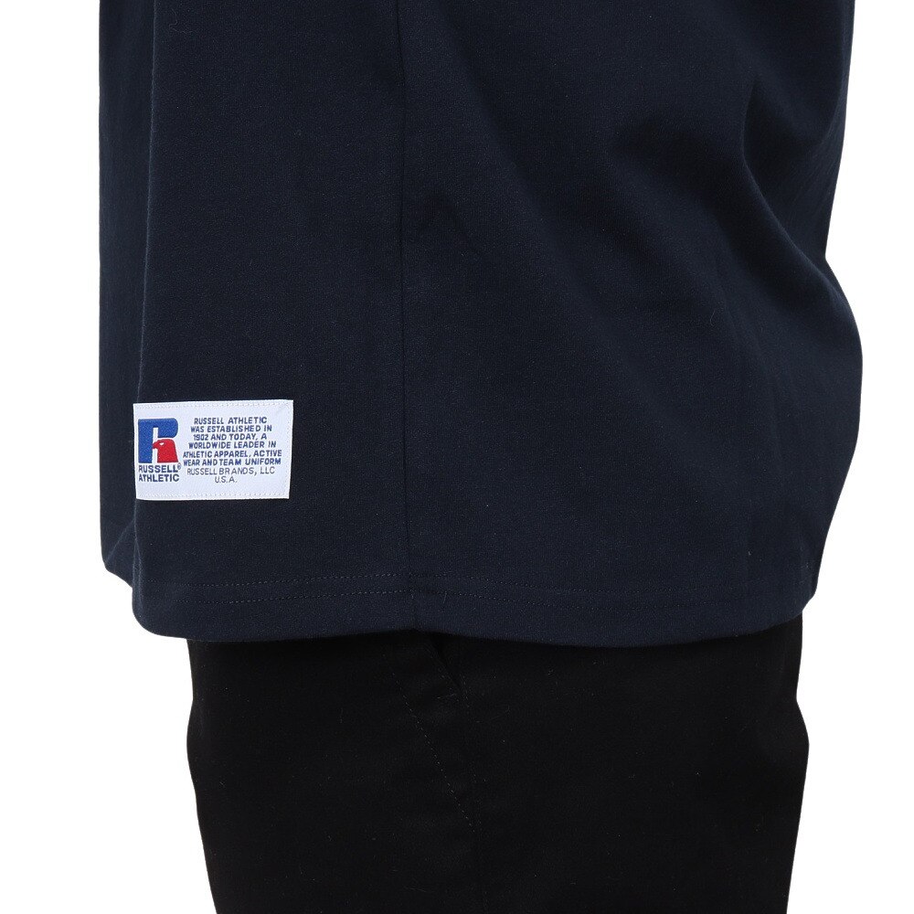 ラッセル（RUSSELL）（メンズ）16/-OEカレッジ 半袖Tシャツ RBM24S0006 NVY