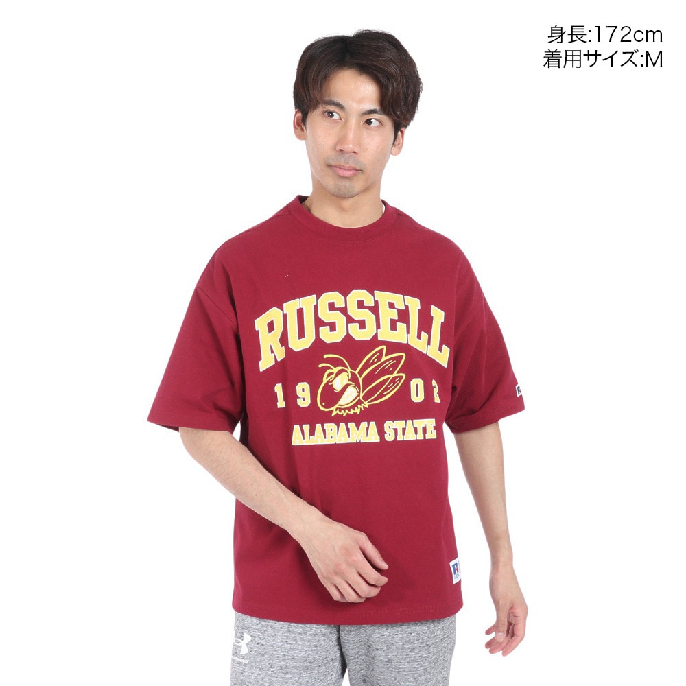 ラッセル（RUSSELL）（メンズ）16/-OEカレッジ 半袖Tシャツ RBM24S0006 WIN