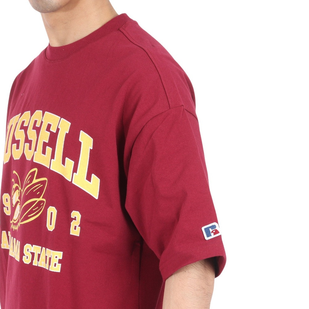 ラッセル（RUSSELL）（メンズ）16/-OEカレッジ 半袖Tシャツ RBM24S0006 WIN
