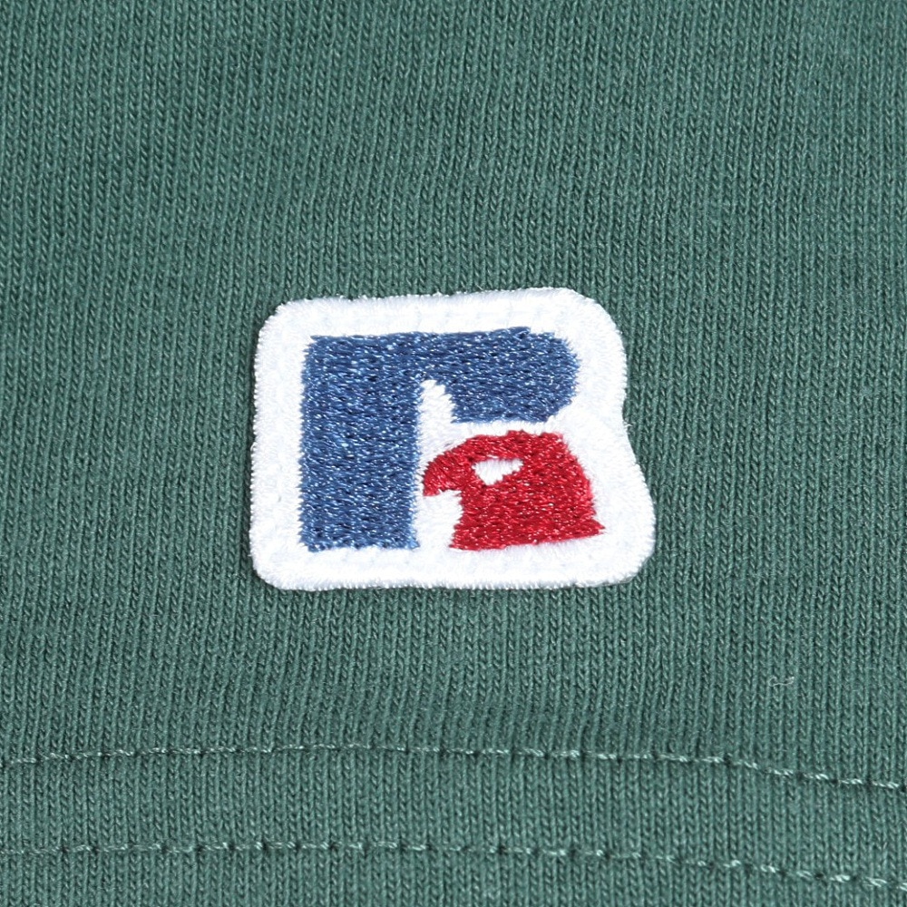 ラッセル（RUSSELL）（メンズ）16/-OE ワンポイント ロゴ 半袖Tシャツ RBM24S0013 DGRN