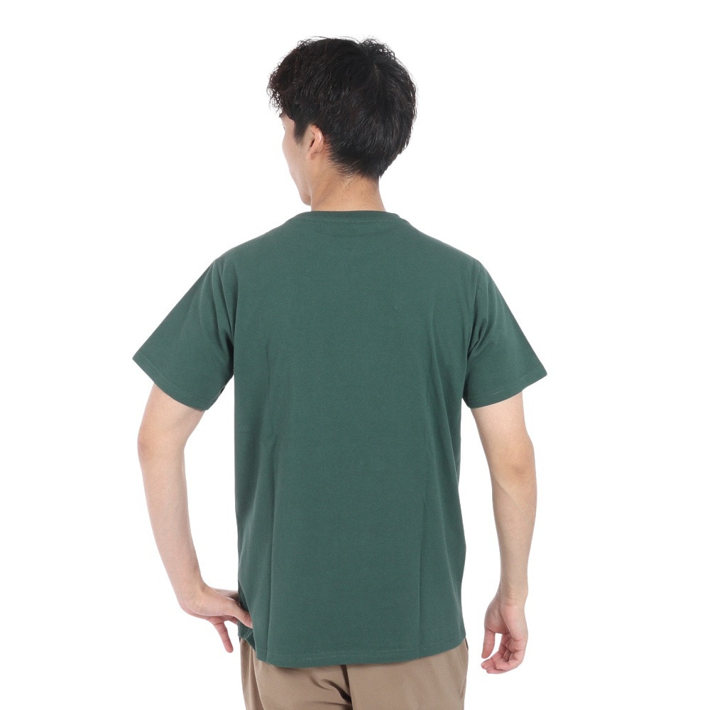 ラッセル（RUSSELL）（メンズ）16/-OE ワンポイント ロゴ 半袖Tシャツ RBM24S0013 DGRN