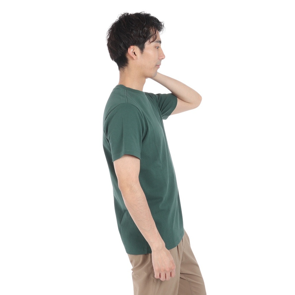 ラッセル（RUSSELL）（メンズ）16/-OE ワンポイント ロゴ 半袖Tシャツ RBM24S0013 DGRN