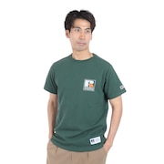 (メンズ)16/-OE ワンポイント ロゴ 半袖Tシャツ RBM24S0013