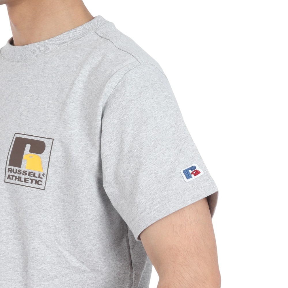 ラッセル（RUSSELL）（メンズ）16/-OE ワンポイント ロゴ 半袖Tシャツ RBM24S0013 MGRY