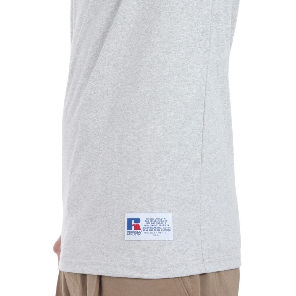 ラッセル（RUSSELL）（メンズ）16/-OE ワンポイント ロゴ 半袖Tシャツ RBM24S0013 MGRY