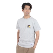 ラッセル（RUSSELL）（メンズ）16/-OE ワンポイント ロゴ 半袖Tシャツ RBM24S0013 MGRY