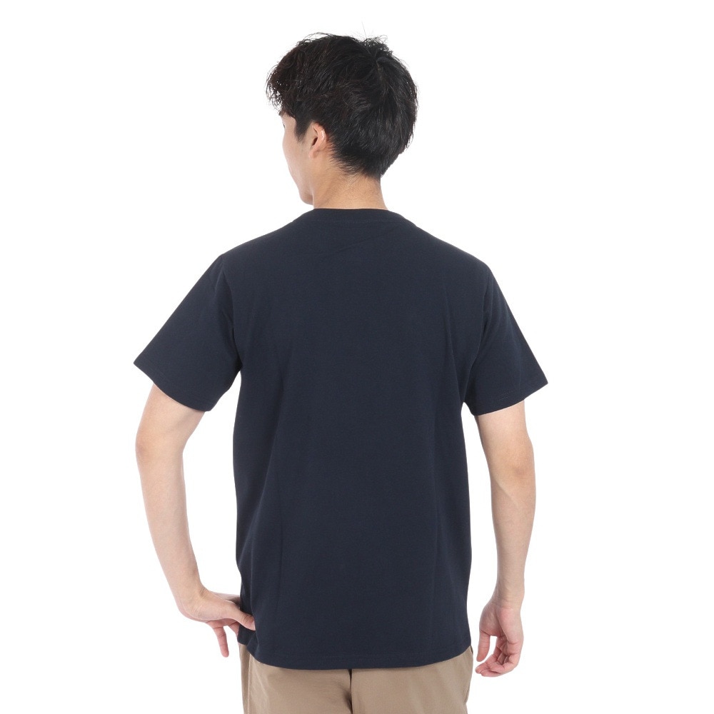 ラッセル（RUSSELL）（メンズ）16/-OE ワンポイント ロゴ 半袖Tシャツ RBM24S0013 NVY