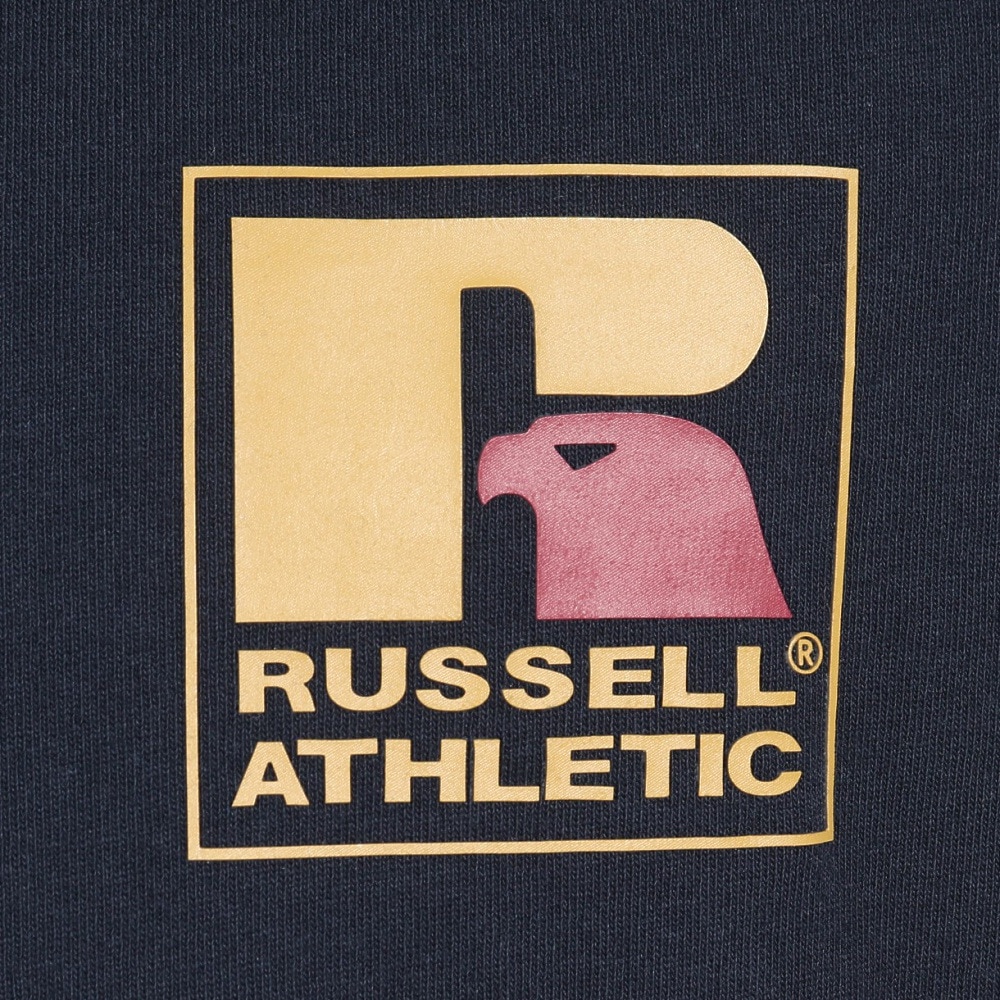 ラッセル（RUSSELL）（メンズ）16/-OE ワンポイント ロゴ 半袖Tシャツ RBM24S0013 NVY