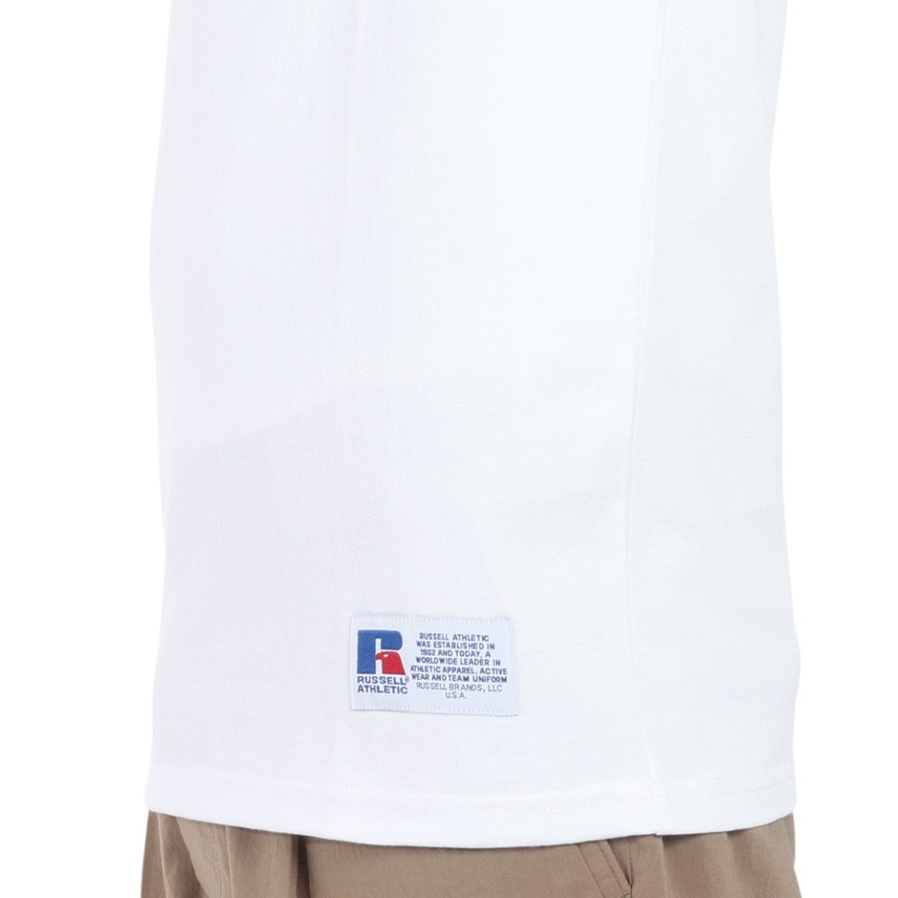 ラッセル（RUSSELL）（メンズ）16/-OE ワンポイント ロゴ 半袖Tシャツ RBM24S0013 WHT